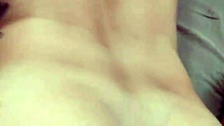 Slut spreads wet ass for intense anal blowjob and facial cumshot