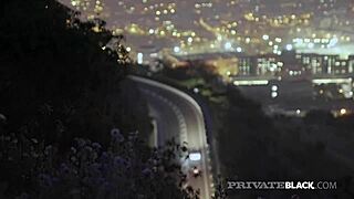 Russian Blonde Mary Kalisy in Lingerie Gets Dark Dicked by BBC.