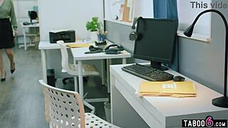 i licked my girlfriend's pussy in office lesbian sex with casey calvert