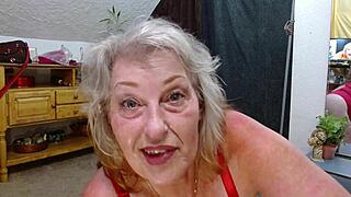 Curvy mature American Dawn slept in sexy teddy, masturbated to orgasm with hairy pussy, then mailed it away. 😏