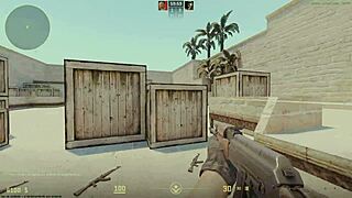 jugador de counter con 1500hs es garchado por un novato de 250hs