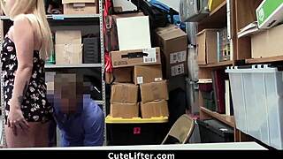 Hot Blonde Thief Gets Caught and Dealt With