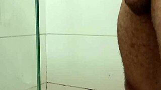 Rough masturbation while watching skinny wife with small waist