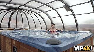 Happy Angie Satisfies Older Man's Sexual Needs