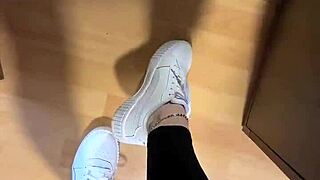 good morning, check out these smelly socks on bare feet nylon fetish
