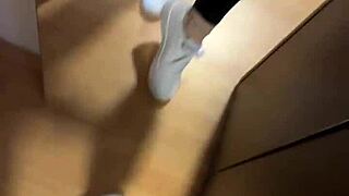 good morning, check out these smelly socks on bare feet nylon fetish