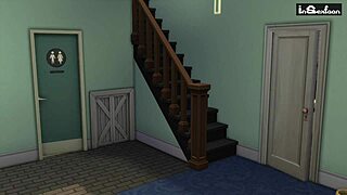 Brother powerfully fucks sister's pussy, tearing it apart. Sister rides brother's dick hard