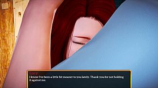 redhead teen in my new family 450 plays erotic game with big tits.