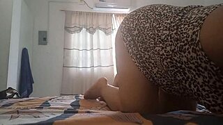 my stepmother's erotic movements make her pussy so wet when she masturbates.