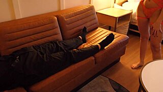 horny hotwife sucks and fucks stranger on vacation with tight pussy