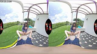 Latina gets tight ass fucked in VR reality
