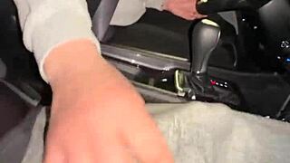 the wife flashes her tits in public then gets fucked outdoors after toilet fun