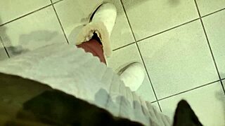 your italian stepmother shows you her ass and hairy pussy in a dressing room