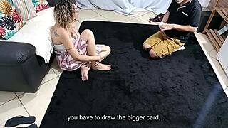 Step-Niece Plays Cards And Has Sex With Uncle