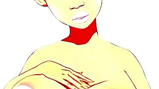 laine's big tits bouncing in toon webcam animation