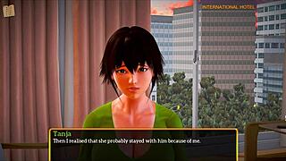 redhead teen in my new family 450 plays erotic game with big tits.