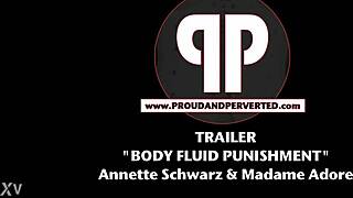 Sebastian solo endures lesbian goddess punishment with sybian machine and choking