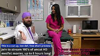 Misty addams experiences first gyno exam fingering