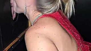 the cuckold takes me to inner club for gloryhole fun