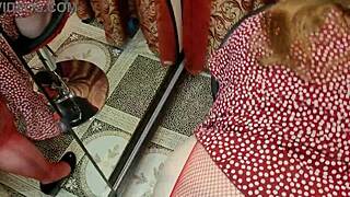 Horny Neighbor Fucks Beautiful Chubby Redhead in Her Tight Holes for Slutty Dress