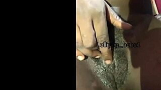 Sexy Black Babe Displays Erotic Pussy and Tits