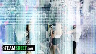 bulgarian woman in outdoor shop punished by police for fake pregnancy