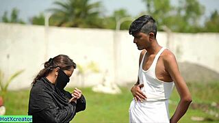 So, this Indian Muslim bhabhi got caught with choto dada. Hot sex unfolded right there!