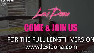 Lexidona Pumps Her Swollen Trimmed Pussy in Homemade Solo Scene