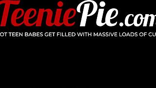 Lovely sophia burns missed the bus so she rode my swollen penis instead