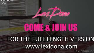 Lexidona Pumps Her Swollen Trimmed Pussy in Homemade Solo Scene