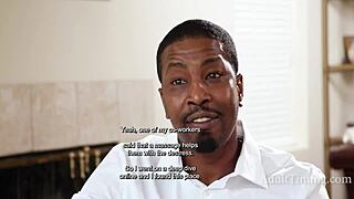 Special Nuru Massage with Monster Black Cock for Blonde Hero Masseuse