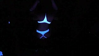 Scarlett Johnson Enjoys Blacklight Sex in POV