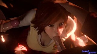 Asuka Kazama's Threesome Includes Blowjob, Deepthroat, Missionary, And Cum In Mouth With Spitting