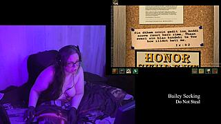 Big Tits Brunette BBW Plays Naked In Secrets Can End Remaster!
