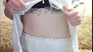 horny brunette, strip and show that ass?