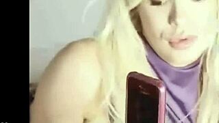 Argentinian Luciana Salazar Uses Her Cell Phone