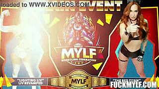 wrestling with milf liv and sophia locke in a hardcore match