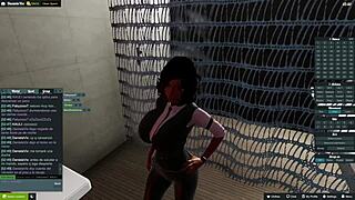 Young girl in hardcore encounter with neighbor