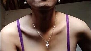 Beautiful Asian Shemale Enjoys Sensual Morning Masturbation