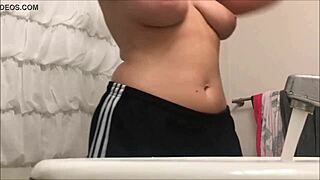 Curvy Girl Takes Shower On Hidden Cam