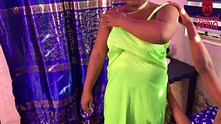 Horny African stepmom rides stepson's cock 😍