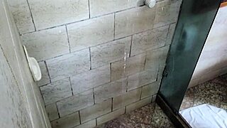 joao the naughty fucks skinny latina brunette nicoly carioca with his monster cock in the shower, he whispers.