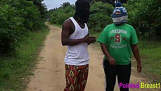 Intense Outdoor Sex With Hairy Pussy