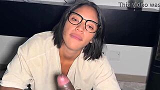 I see the BBC stretching her mouth in this amateur couple scene