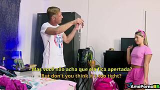 Stepmother worries about stepdaughter's tight panties leading to blowjob 😏