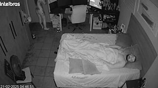 in the bedroom they acted wildly and pretended to forget the camera was recording their intense encounter