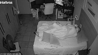 in the bedroom they acted wildly and pretended to forget the camera was recording their intense encounter