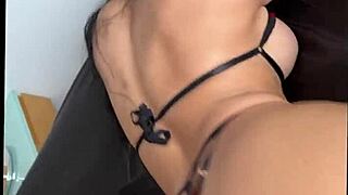 18yo latina slut rides cock during lingerie photoshoot backstage