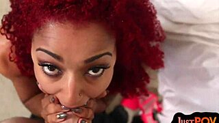 pov pierced n inked redhead sucks n rides while talking dirty