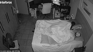 in the bedroom they acted wildly and pretended to forget the camera was recording their intense encounter